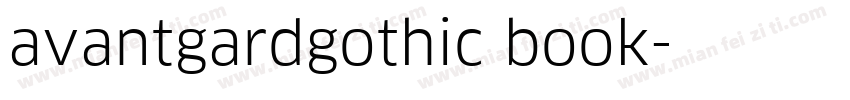 avantgardgothic book字体转换